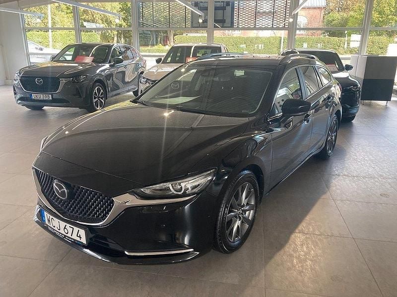 Svart Begagnad 2018 Mazda 6 Vision Kombi | 229 500 kr (Marknadspris) - Bild 1/4