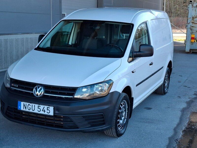 Vit Begagnad 2016 VW Caddy Maxi Minibuss | 174 900 kr (Marknadspris) - Bild 1/4