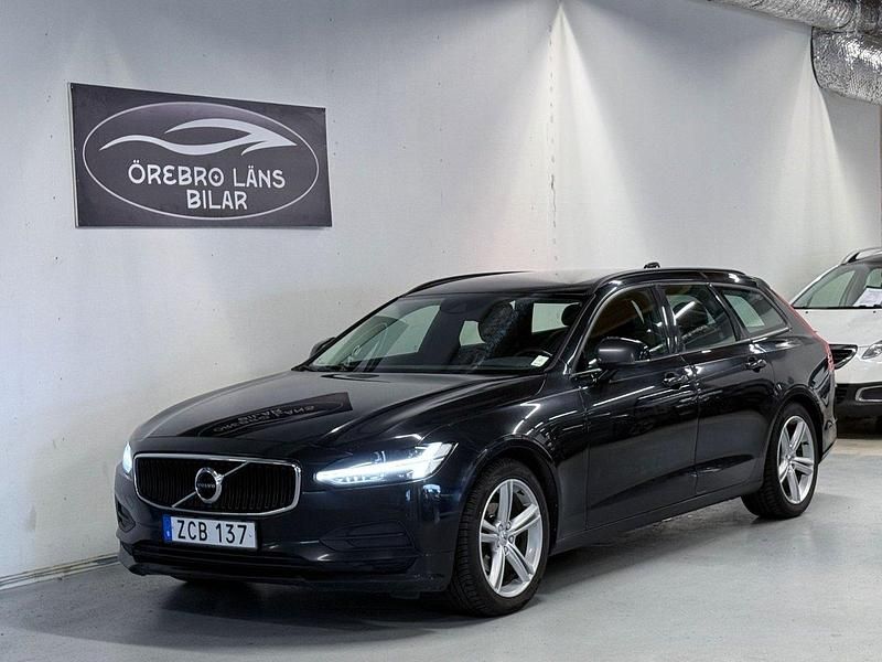 Svart Begagnad 2018 Volvo V90 Kinetic Kombi | 109 900 kr - Bild 1/4