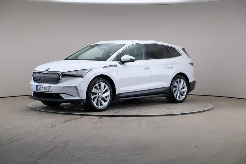 Vit Begagnad 2021 Skoda Enyaq iV SUV | 279 000 kr (Bra pris) - Bild 1/4