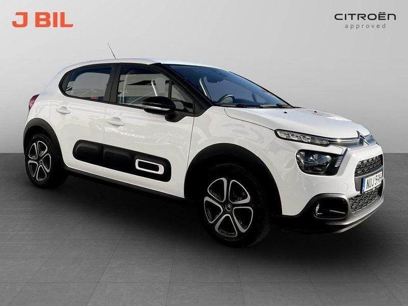 Vit Begagnad 2022 Citroën C3 Feel Halvkombi | 159 900 kr (Lite dyr) - Bild 1/4