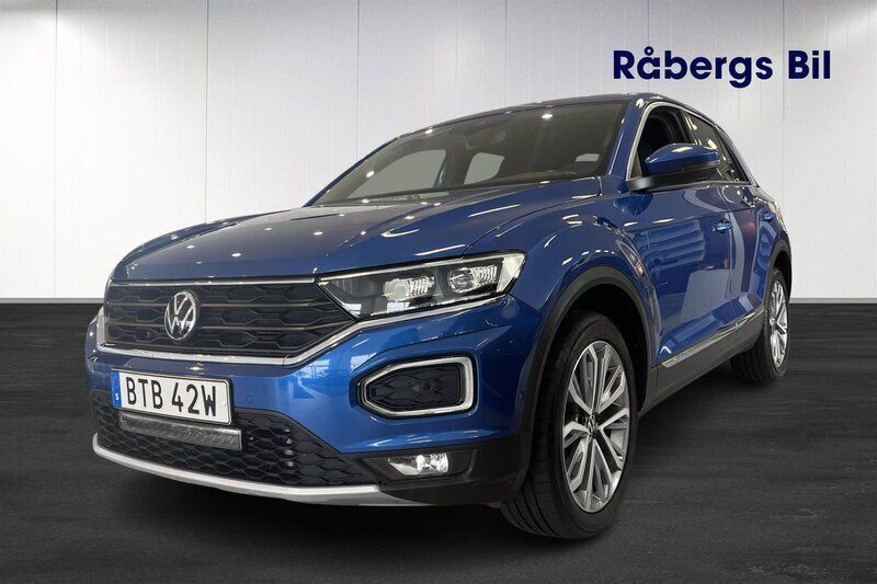 Blå Begagnad 2021 VW T-Roc GT SUV | 319 800 kr (Dyr) - Bild 1/4