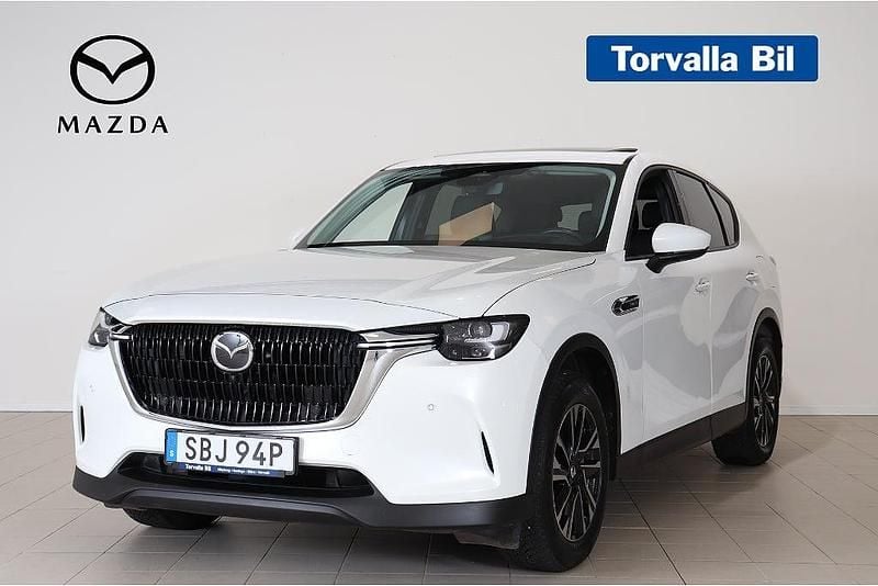 Vit Begagnad 2023 Mazda CX-60 Exclusive-Line SUV | 409 900 kr (Bra pris) - Bild 1/4