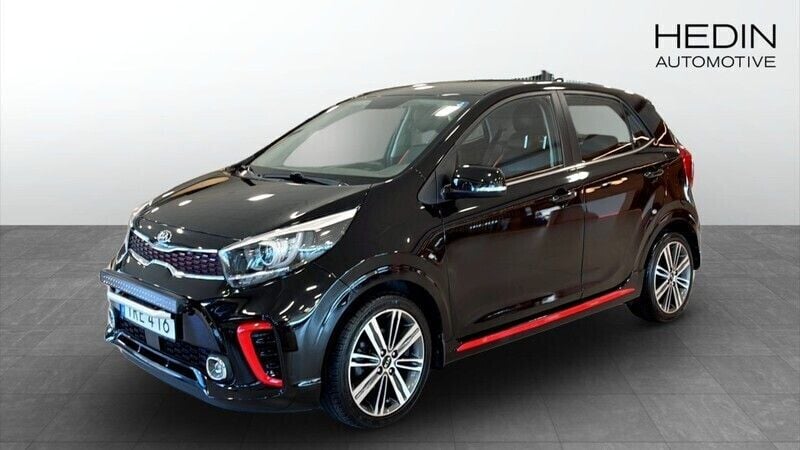 Svart (black) Begagnad 2019 Kia Picanto GT-Line Halvkombi | 114 900 kr (Bra pris) - Bild 1/4