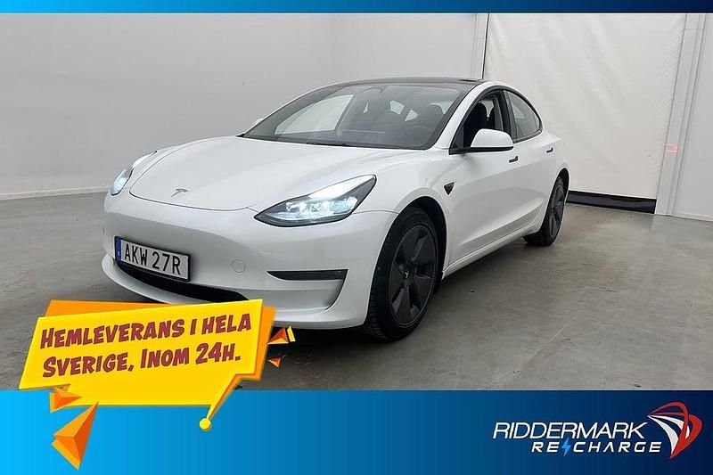 Vit Begagnad 2023 Tesla Model 3 Long Range AWD Sedan | 348 900 kr (Marknadspris) - Bild 1/3