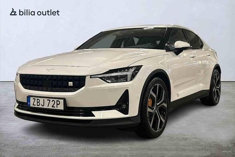 Begagnad Polestar 2 Long Range Dual motor 309 kW (421 HK) 2021 Vit Halvkombi