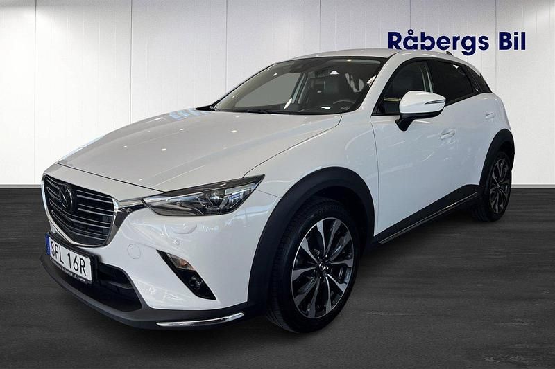 Vit Begagnad 2019 Mazda CX-3 SUV | 184 800 kr (Lite dyr) - Bild 1/4