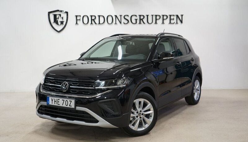 Svart Ny 2025 VW T-Cross Life SUV | 244 800 kr (Superpris) - Bild 1/4