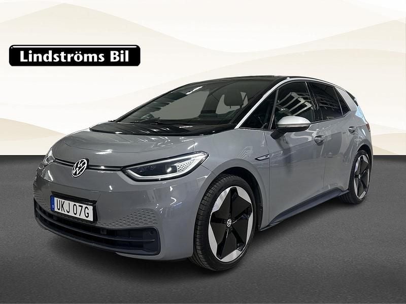 Grå Begagnad 2021 VW ID.3 Pro Performance Halvkombi | 204 900 kr (Marknadspris) - Bild 1/3