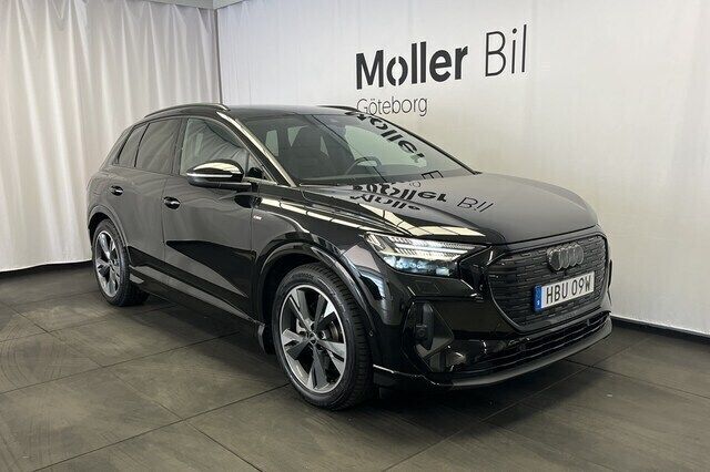 Mytsvart metallic Begagnad 2022 Audi Q4 e-tron Proline SUV | 409 900 kr - Bild 1/4