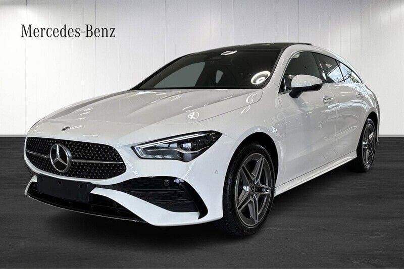 Vit (white) Begagnad 2024 Mercedes CLA250e Shooting Brake Advanced Kombi | 549 900 kr - Bild 1/4