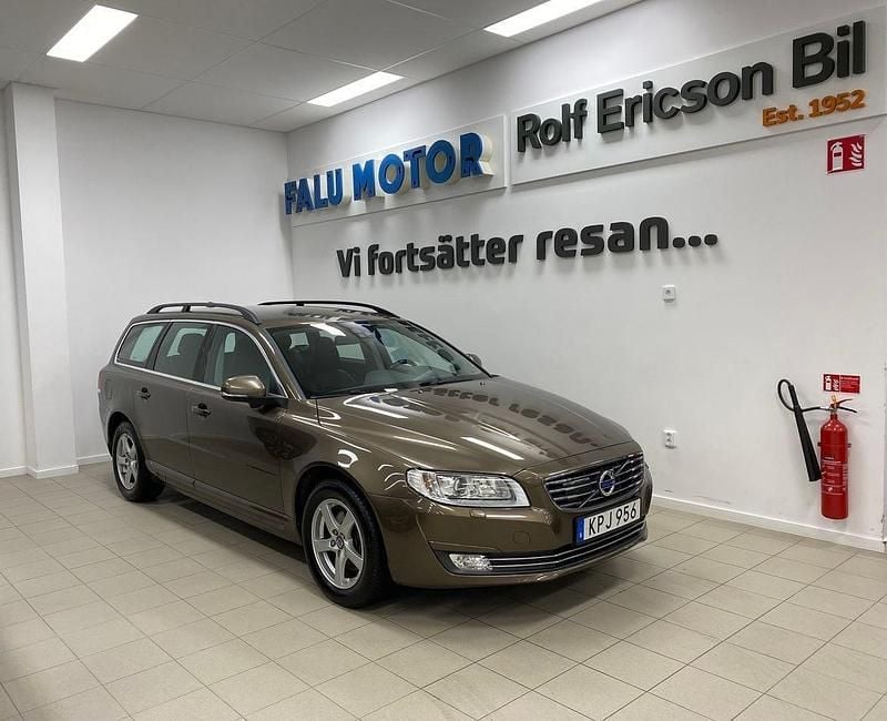 Brun Begagnad 2015 Volvo V70 Business Edition Kombi | 199 500 kr (Lite dyr) - Bild 1/4