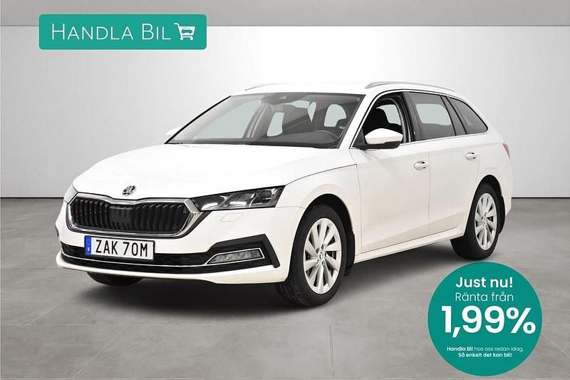 Vit Begagnad 2024 Skoda Octavia Kombi | 289 900 kr (Marknadspris) - Bild 1/3