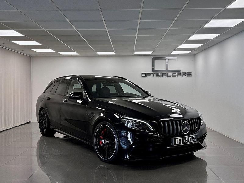 Svart (svart met.) Begagnad 2019 Mercedes C63S AMG AMG Kombi | 629 900 kr (Marknadspris) - Bild 1/4