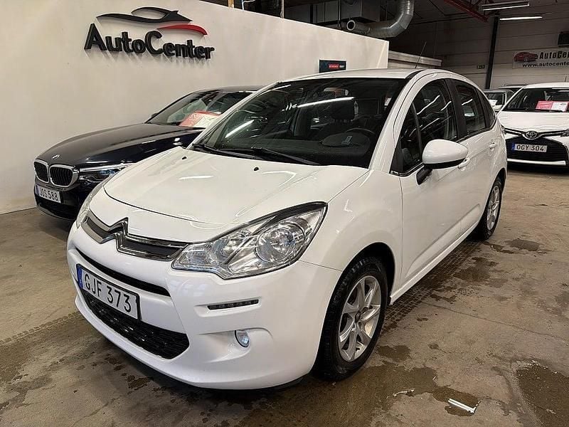 Vit Begagnad 2016 Citroën C3 Halvkombi | 44 900 kr (Marknadspris) - Bild 1/4