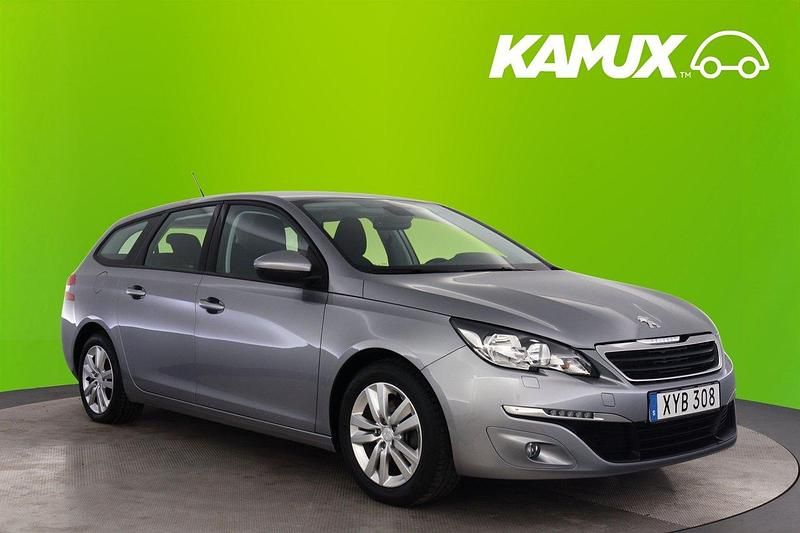 Silver/grå Begagnad 2015 Peugeot 308 Active Kombi | 116 800 kr (Marknadspris) - Bild 1/4