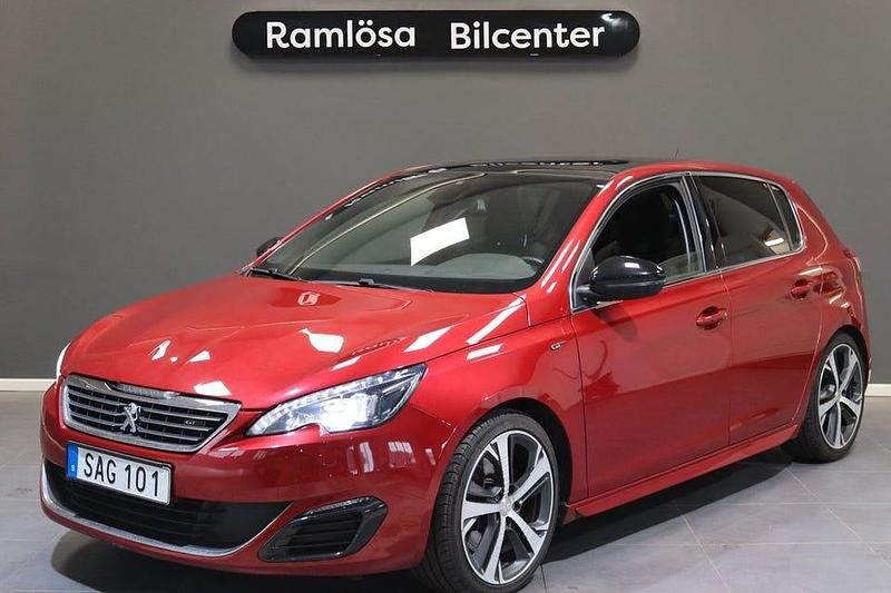 Begagnad Peugeot 308 GT 181 HK (133 kW) 2016 Ljusröd Halvkombi