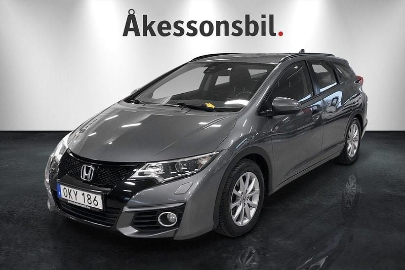 Mörkgrå Begagnad 2016 Honda Civic Kombi | 129 000 kr (Marknadspris) - Bild 1/4