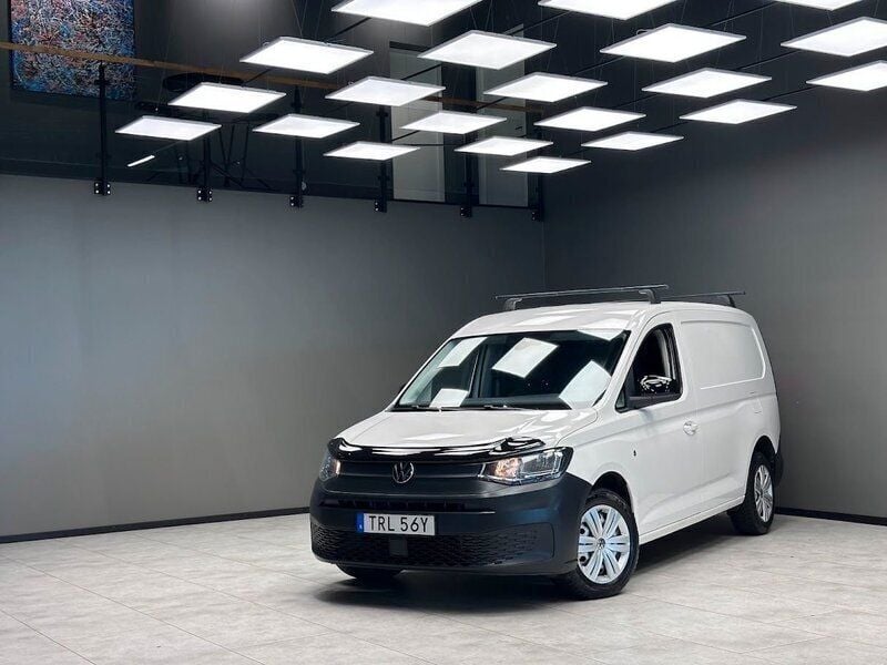 Vit Begagnad 2021 VW Caddy Maxi Minibuss | 239 900 kr (Lite dyr) - Bild 1/3