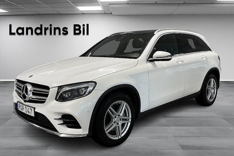 Vit Begagnad 2018 Mercedes GLC220 AMG line SUV | 299 900 kr (Marknadspris) - Bild 1/4