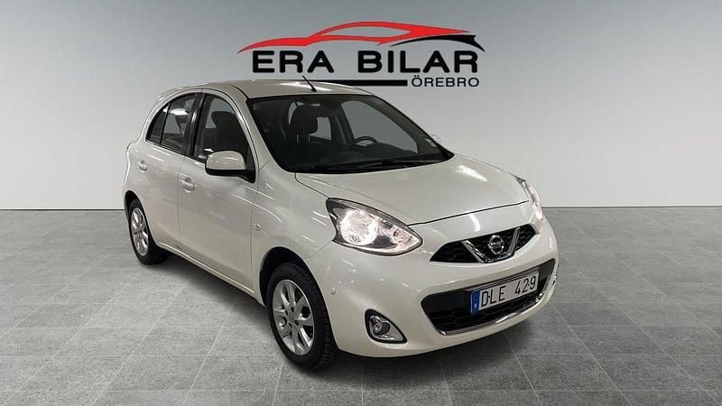 Vit Begagnad 2013 Nissan Micra Halvkombi | 69 800 kr (Marknadspris) - Bild 1/4