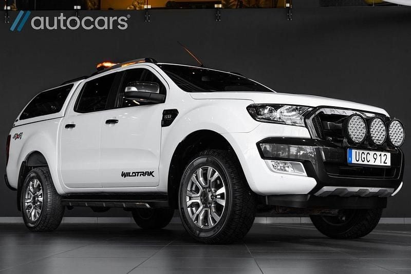 Vit Begagnad 2018 Ford Ranger Wildtrack Pickup | 348 750 kr (Dyr) - Bild 1/4