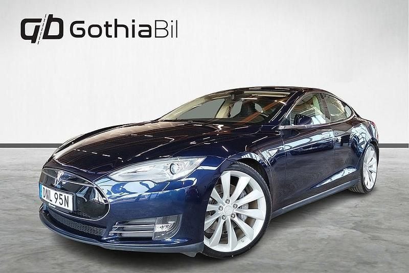 Begagnad Tesla Model S 309 kW (421 HK) 2013 Blå Halvkombi