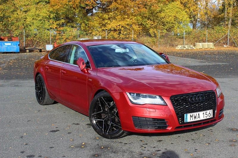 Röd Begagnad 2013 Audi A7 Sportback Halvkombi | 156 500 kr (Marknadspris) - Bild 1/4