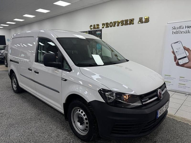 Vit Begagnad 2019 VW Caddy Maxi Minibuss | 119 900 kr (Bra pris) - Bild 1/4