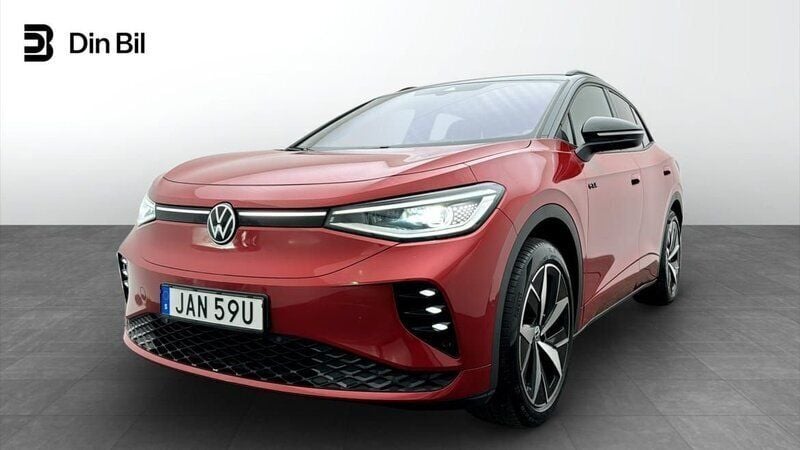 Mörkröd Begagnad 2023 VW ID.4 GTX SUV | 449 900 kr (Marknadspris) - Bild 1/4