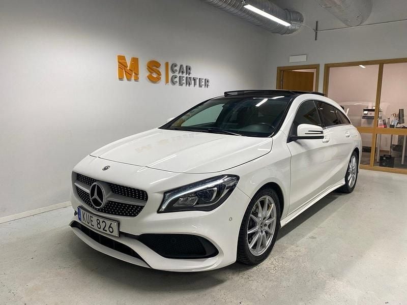 Vit Begagnad 2018 Mercedes CLA200 Shooting Brake AMG Kombi | 229 900 kr (Marknadspris) - Bild 1/4