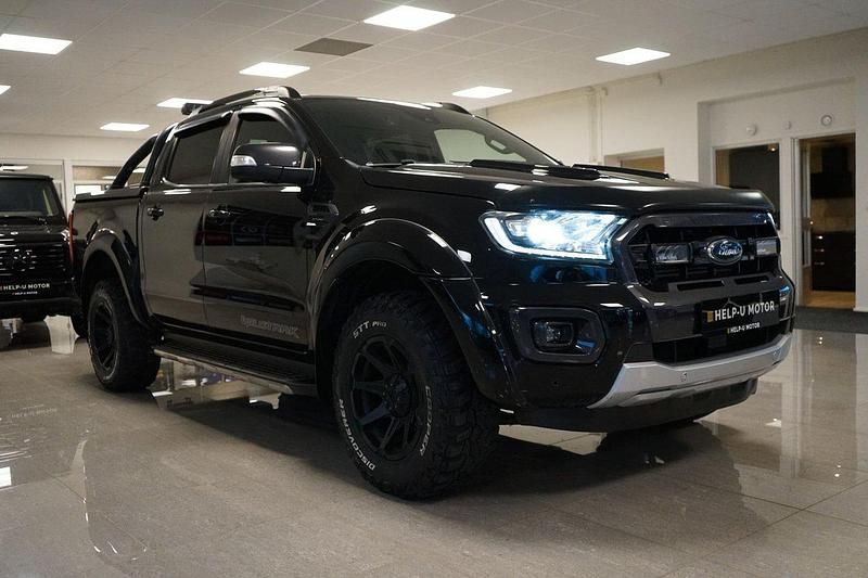 Svart Begagnad 2019 Ford Ranger Wildtrack Pickup | 439 000 kr (Lite dyr) - Bild 1/4