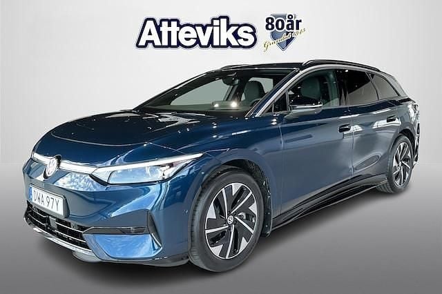 Blå Ny 2025 VW ID.7 Pro Sedan | 603 000 kr (Bra pris) - Bild 1/4