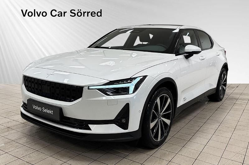 Vit Begagnad 2021 Polestar 2 Long Range Dual motor Sedan | 363 900 kr (Marknadspris) - Bild 1/3