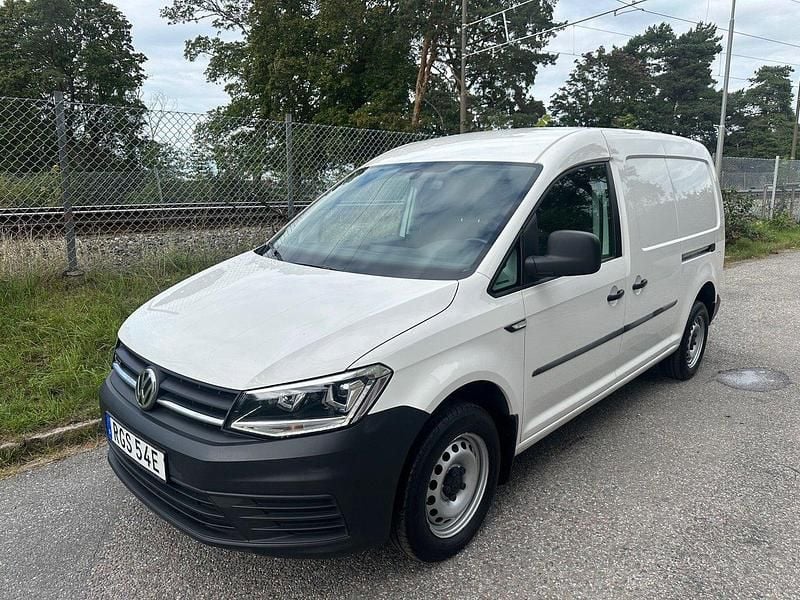 Vit Begagnad 2020 VW Caddy Maxi Minibuss | 219 000 kr (Bra pris) - Bild 1/4