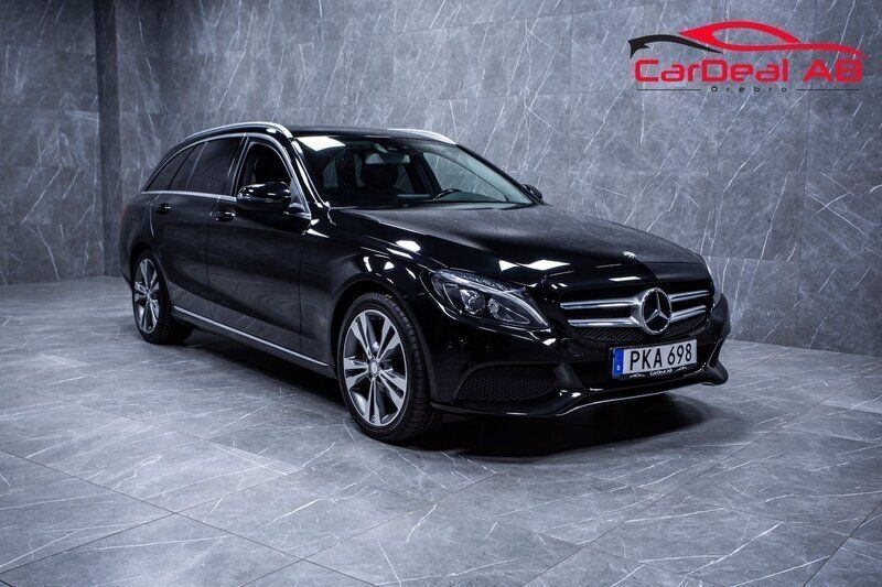 Svart Begagnad 2016 Mercedes C220 Avantgarde Kombi | 184 800 kr (Marknadspris) - Bild 1/4