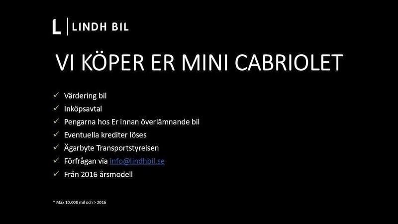 Begagnad Mini Cooper S 178 HK (130 kW) 2023 Enigmatic black metallic Halvkombi