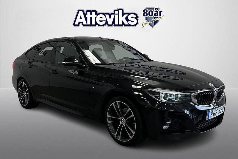 Svart Begagnad 2016 BMW 320 Gran Turismo M Sport Halvkombi | 199 900 kr (Bra pris) - Bild 1/4