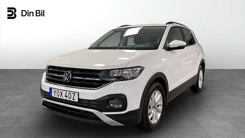Vit Begagnad 2021 VW T-Cross SUV | 184 900 kr (Marknadspris) - Bild 1/4