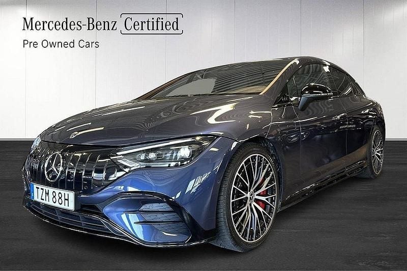 Blå Begagnad 2023 Mercedes EQE AMG 53 AMG Sedan | 778 900 kr - Bild 1/4