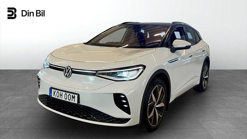 Vit (glacier white metallic bl) Begagnad 2021 VW ID.4 GTX SUV | 354 900 kr (Bra pris) - Bild 1/4