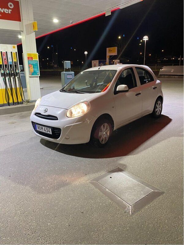 Vit Begagnad 2012 Nissan Micra Halvkombi | 28 500 kr (Marknadspris) - Bild 1/4