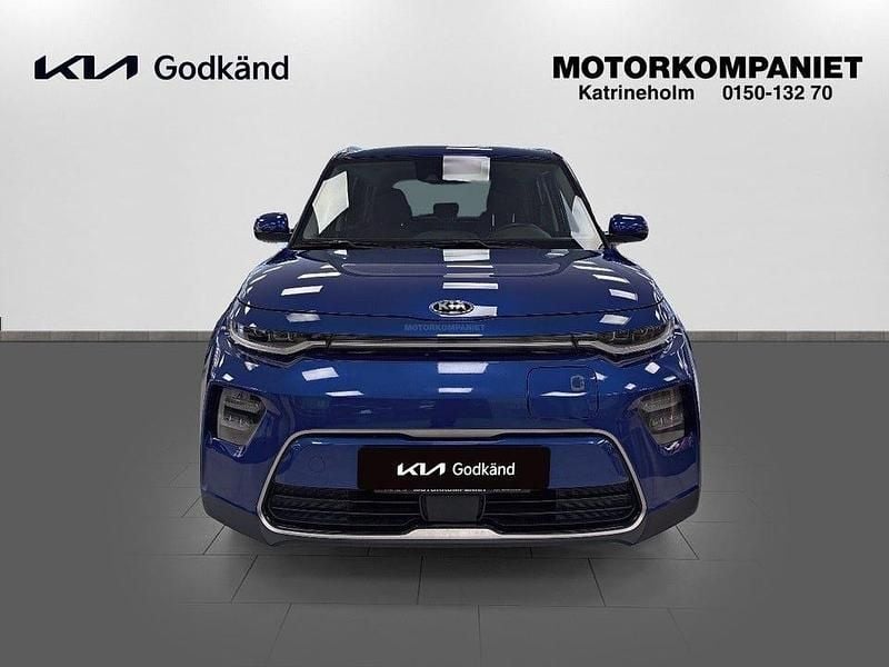 Begagnad Kia Soul EV Advance 150 kW (204 HK) 2021 Neptune blue metallic SUV