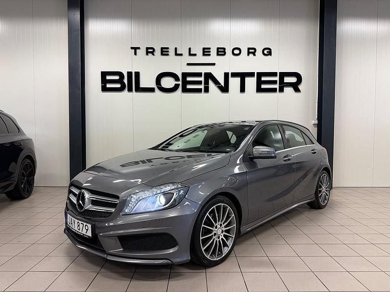 Begagnad Mercedes A200 AMG line 136 HK (100 kW) 2015 Grå Halvkombi
