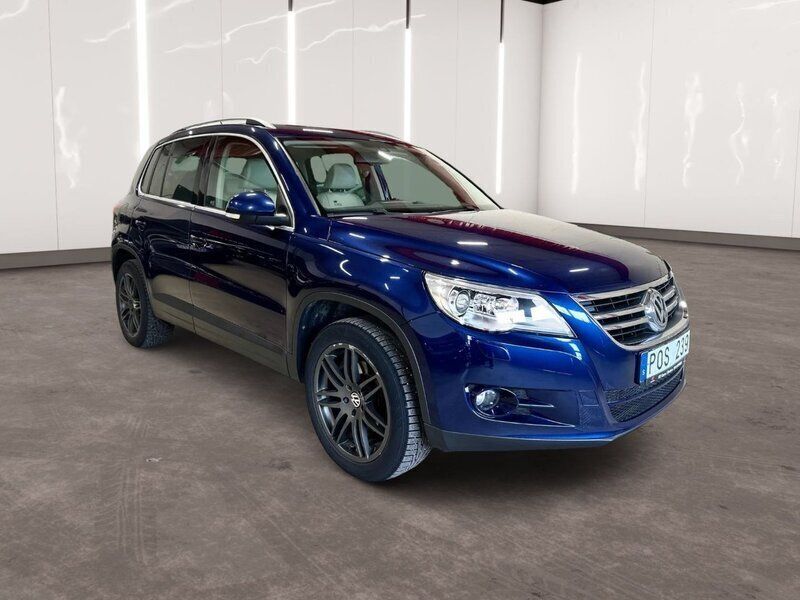 Mörkblå (blå) Begagnad 2008 VW Tiguan Sportline SUV | 89 900 kr (Marknadspris) - Bild 1/4