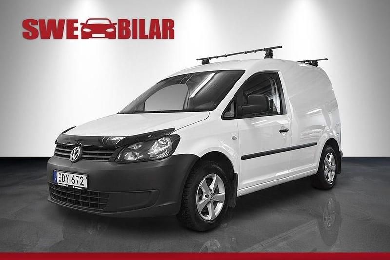 Vit Begagnad 2015 VW Caddy Minibuss | 99 900 kr (Marknadspris) - Bild 1/4