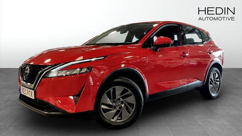 Röd (red) Begagnad 2022 Nissan Qashqai Acenta SUV | 209 900 kr (Marknadspris) - Bild 1/4