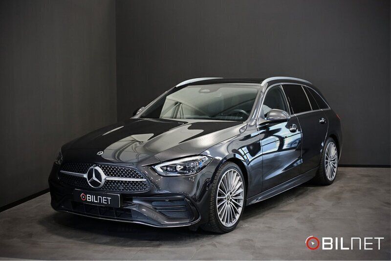 Grå Begagnad 2022 Mercedes C220 AMG Kombi | 399 900 kr (Lite dyr) - Bild 1/4