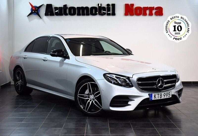 Silver Begagnad 2017 Mercedes E220 AMG Sedan | 304 900 kr (Marknadspris) - Bild 1/3