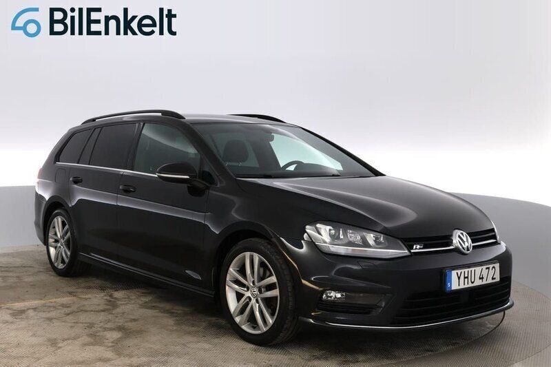 Svart Begagnad 2016 VW Golf VII R-line Kombi | 144 900 kr (Marknadspris) - Bild 1/4
